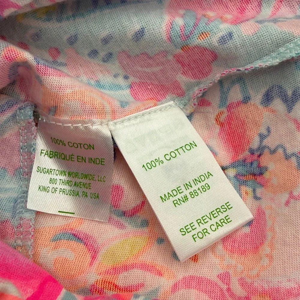 Lilly Pulitzer NWT youth girls Mini Patsi Romper Sleeveless 100% cotton XL 12-14